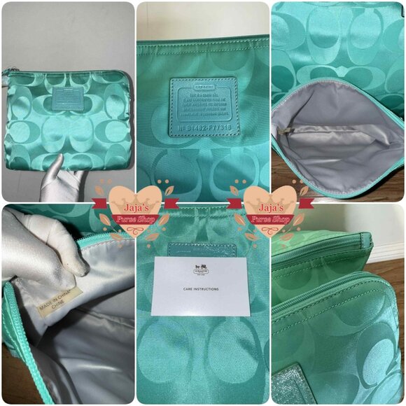 💚Coach Signature Fabric-Nylon Bag & Snap Pouch💚 - Picture 10 of 16